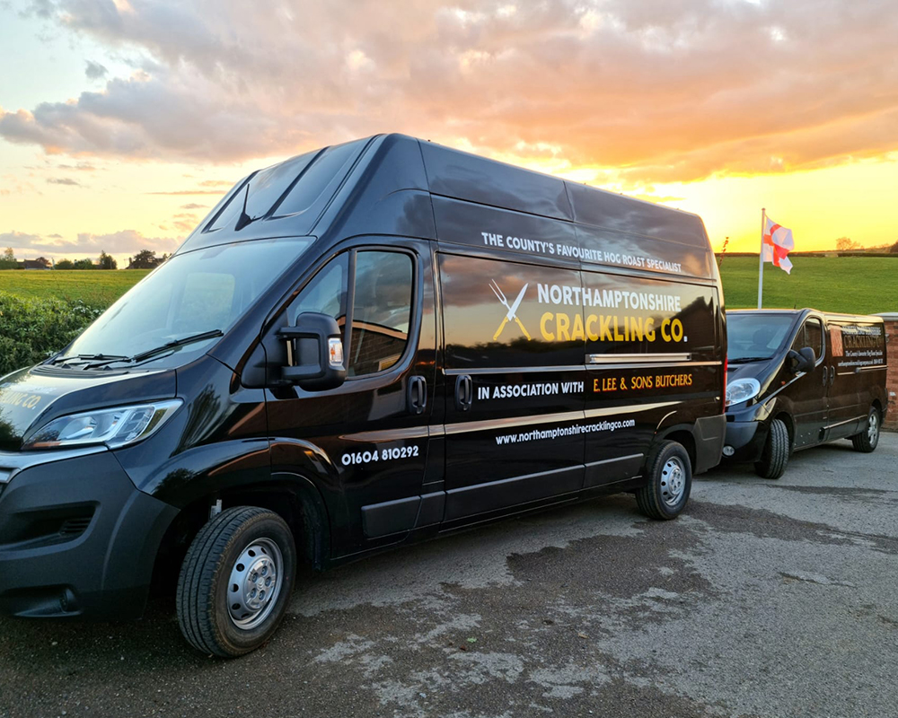 Northamptonshire Crackling Co van